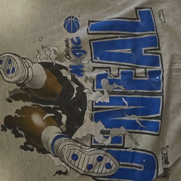 Vintage Shaquille O Neil Orlando Magic Graphic T-Shirt - Picture 9 of 11